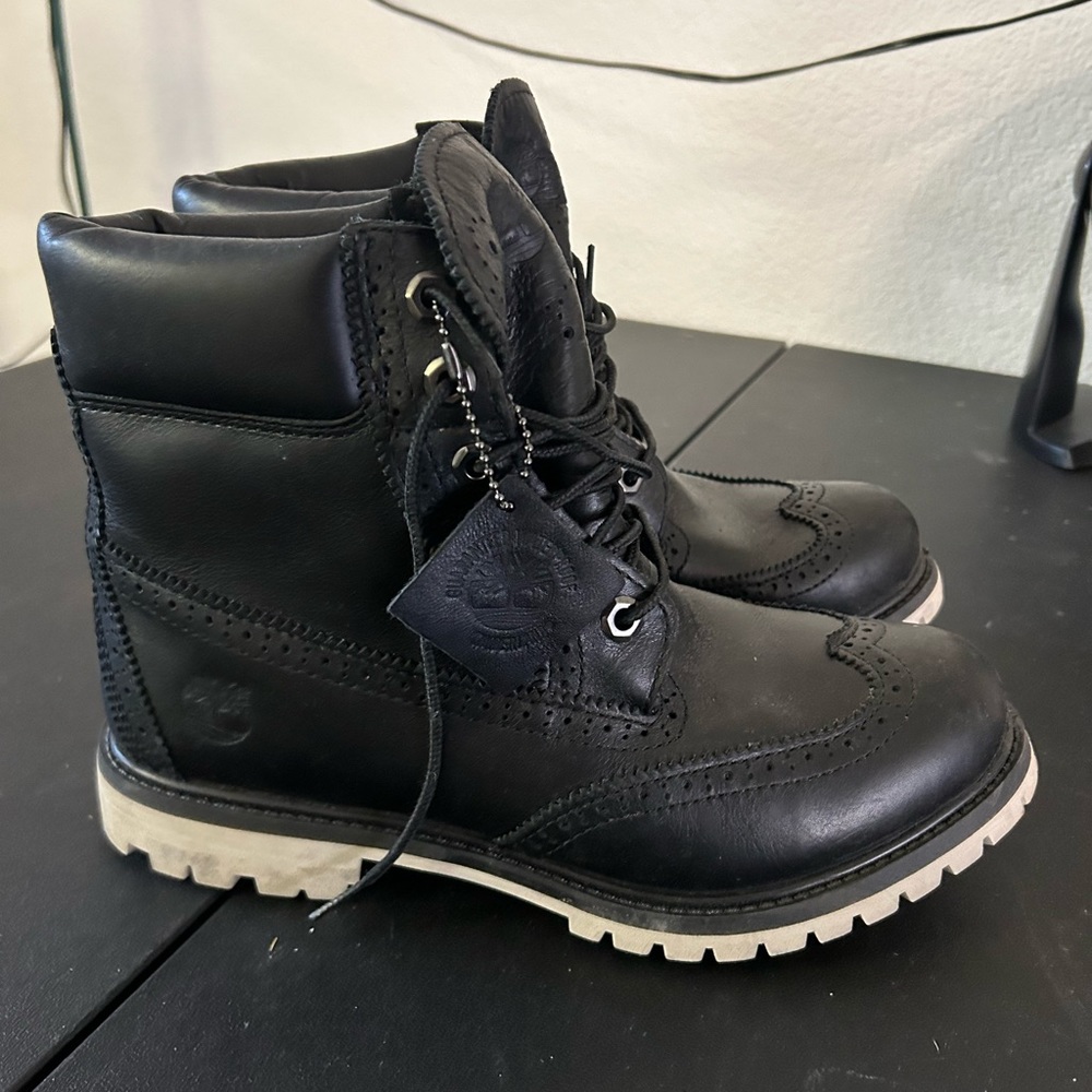 Black Timberland boots